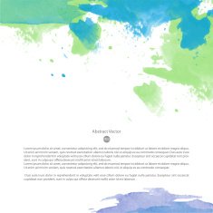 Vector watercolor template N43