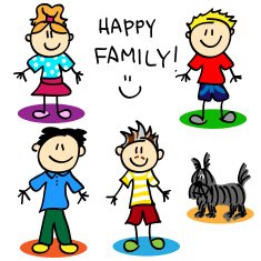 Stick figure gay family-men