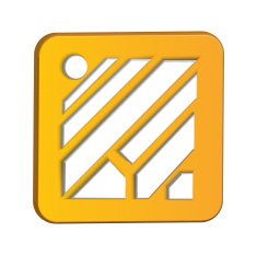 Abstract whirligig Flat modern web button with long shadow and