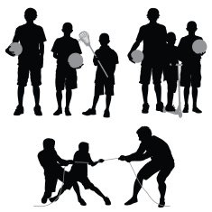Silhouette of a family N5