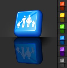 family 3D button design