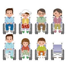 Person sitting in a wheelchair people