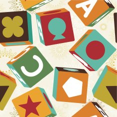 Alphabet blocks pattern