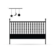 baby crib vector illustration