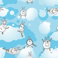 Sheep wallpaper - seamless