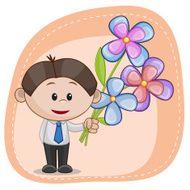 Boy with Flowers N2