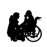 Vector silhouette of a family N51