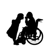 Vector silhouette of a boy N47