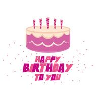Cute Happy Birthday Card Template Editable N3