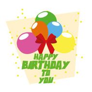Cute Happy Birthday Card Template Editable N5
