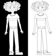 Boy with dreadlocks