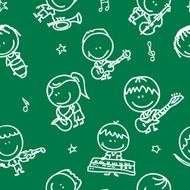 Music kids pattern N3