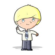 cartoon boy with idea N5