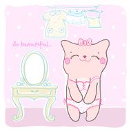 Greeting card for girl