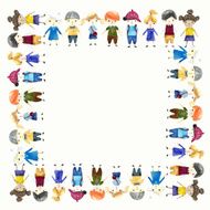 Children illustration frame