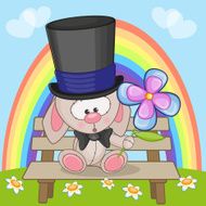 Rabbit with flower