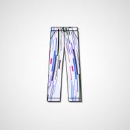 Abstract illustration on pants N16