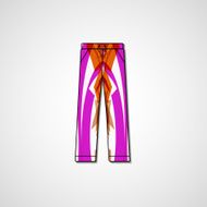 Abstract illustration on pants N18