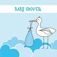 Baby shower card N25