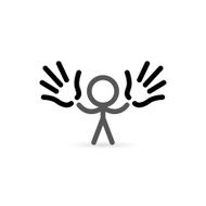 abstract icon of man