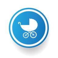 Stroller symbol vector