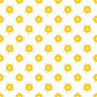 Light summer seamless pattern Fond white