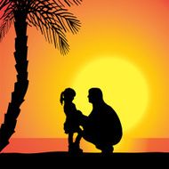 Vector silhouette of family N168