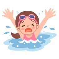 Girl drown in water