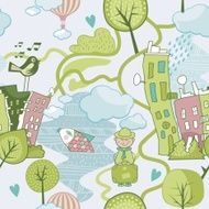 Cute Landscape Pattern