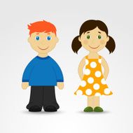 Cartoon Boy And Girl N10
