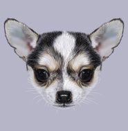 Illustrative Portrait of Chihuahua Puppy N2