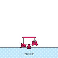Baby toys icon Butterfly elephant and bear N11