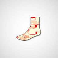 Abstract illustration on sock N28