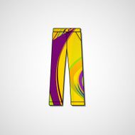 Abstract illustration on pants N21