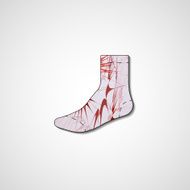 Abstract illustration on sock N32