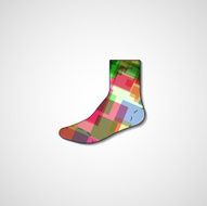 Abstract illustration on sock N33