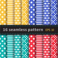 Set of 16 colorful seamless N4