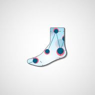 Abstract illustration on sock N34