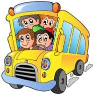 School Bus With Happy Children N3
