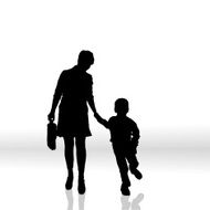 Vector silhouette of family N173
