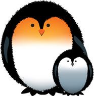 penguins parent and child