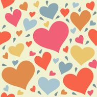 Seamless pattern with hearts N2