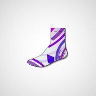 Abstract illustration on sock N36