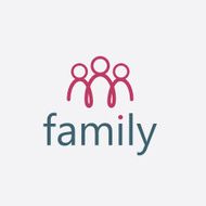 happy family vector design template N3
