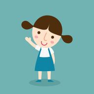 pupils girl vector N3
