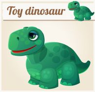 Toy dinosaur 4 Cartoon vector illustration Series of children&#039;s