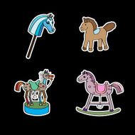 Stickers with horses