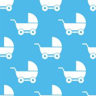 Baby carriage seamless pattern N2