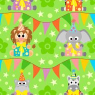 Background seamles with animals