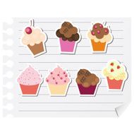 Cupcakes Vector illustration